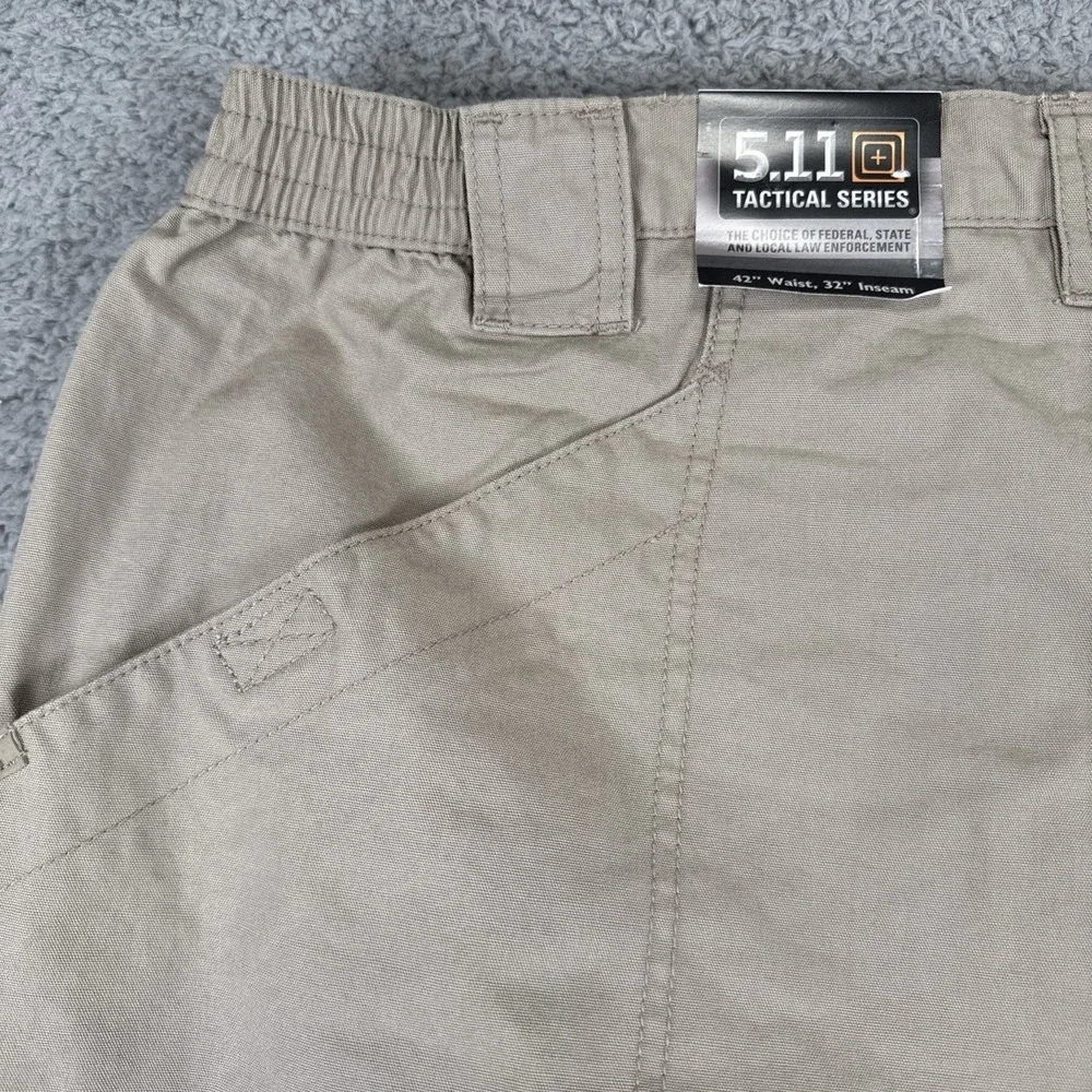 5.11 Tactical Pants Mens 42x32 74251 Khaki Utility‎ Workwear Cargo NEW